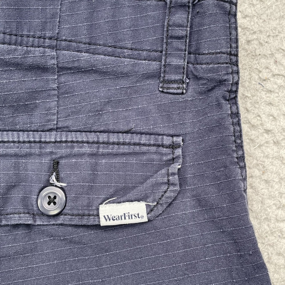 Wearfirst Cargo Shorts Men's 33* Navy Ripstop Gorpcore Academia Outdoors Utility - Picture 7 of 9